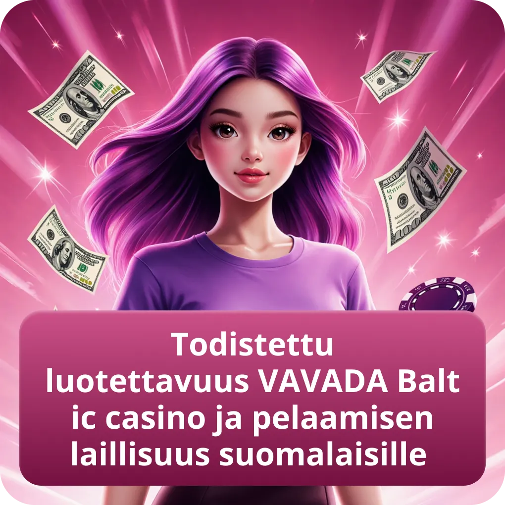 Todistettu luotettavuus VAVADA Baltic casino ja pelaamisen laillisuus suomalaisille